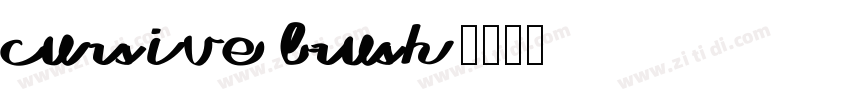 cursive brush字体转换